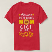 Blessed heet mam Gigi Great Gigi Mothers D T-shirt (Design voorkant)