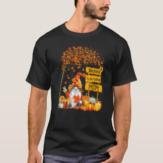 Blessed heet Mam Herfst Gnome Thanksgiving T-shirt