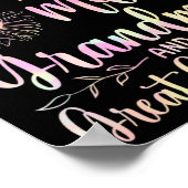 Blessed heet mam oma en grootmoeder poster (Hoek)