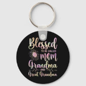 Blessed heet mam oma en grootmoeder sleutelhanger (Voorkant)