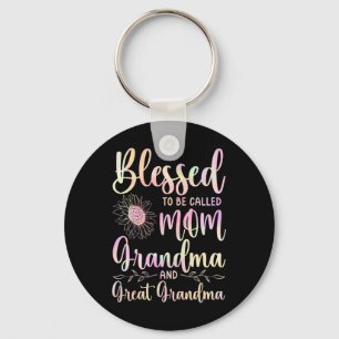 Blessed heet mam oma en grootmoeder sleutelhanger