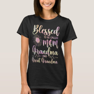 Blessed heet mam oma en grootmoeder t-shirt