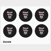 Blessed heet mam ronde sticker (Vel)