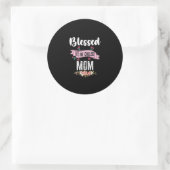 Blessed heet mam ronde sticker (Tas)