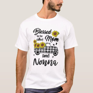 Blessed heet mama en nonna Funny moeder Da T-shirt
