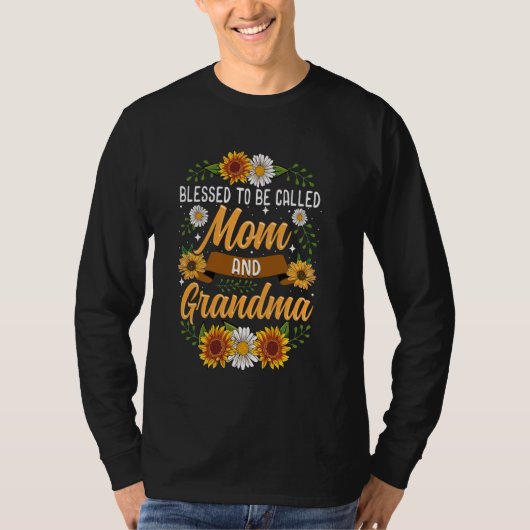 Blessed heet mama en oma Shirt Cute Su (Voorkant)