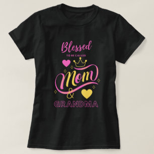 Blessed heet mama en oma T-Shirt