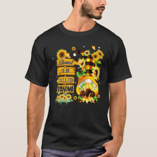 Blessed heet oma Gnome Sunflower Mothe T-shirt