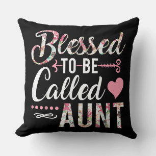 Blessed heet tante Floral Women Gift Kussen