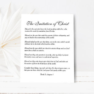 Blessed is de ziel die de Heer hoort Briefkaart