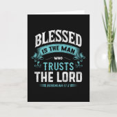 Blessed is het Man dat de heer Christelijk vertrou Kaart (Voorkant)