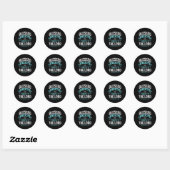 Blessed is het Man dat de heer Christelijk vertrou Ronde Sticker (Vel)