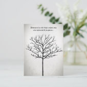 Blessed is hij die Wisdom een boom van het leven z Briefkaart (Staand voorkant)