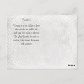 Blessed is hij die Wisdom een boom van het leven z Briefkaart (Achterkant)