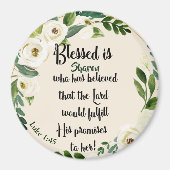 Blessed is zij die dacht dat naam Christelijk was Magneet (Voorkant)