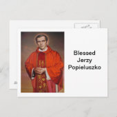 Blessed Jerzy Popieluszko Briefkaart (Voorkant / Achterkant)