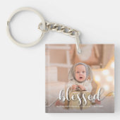 BLESSED kerstfeestdag foto Sleutelhanger (voorkant)