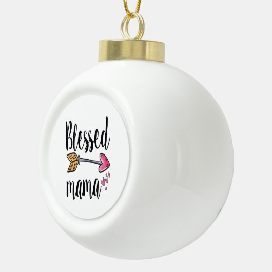 Blessed Mama Keramische Bal Ornament (Rechts)