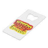 Blessed Mama Kredietkaart Flessenopener (Voorkant Gekanteld)