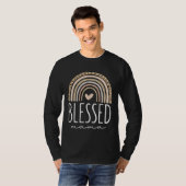 Blessed Mama  Leopard Rainbow T-shirt (Voorkant volledig)