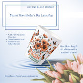 Blessed Maman Fête de la mère Latte Mug