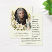 Blessed Mary Funeral Memorial Photo Prayer  (Bureau)