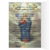 Blessed Mary Prayer-kaart (Binnen (Links))