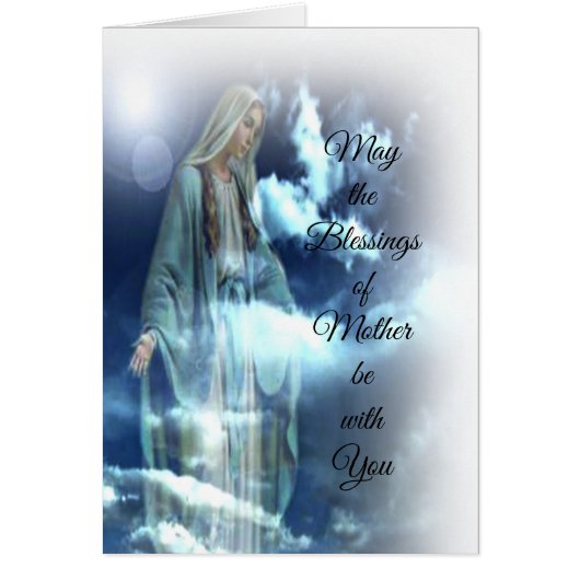 Blessed Mary Prayer-kaart (Voorkant)