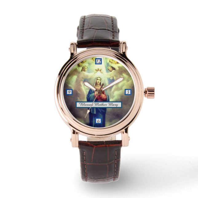 Blessed Moeder Mary Horloge (Voorkant)