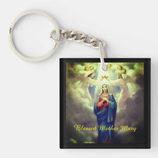 Blessed Moeder Mary Sleutelhanger