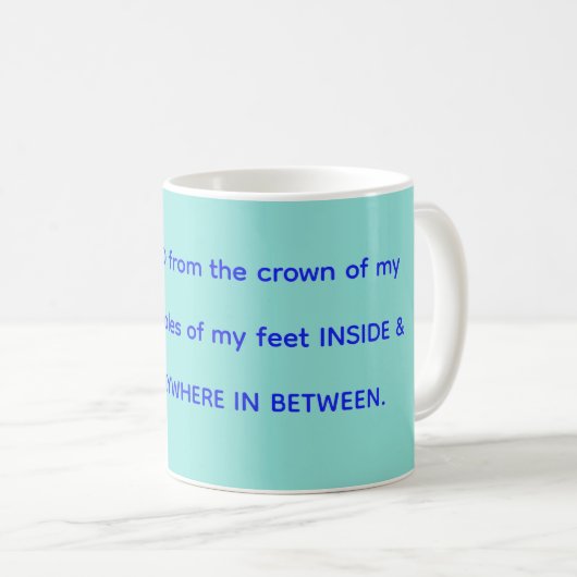 Blessed mug in mint & blue (Devant droit)