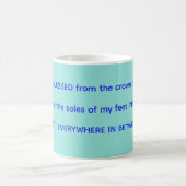 Blessed mug in mint & blue (Centre)