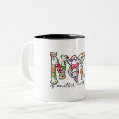 Blessed Nanna Mug à café à deux tons (Devant gauche)