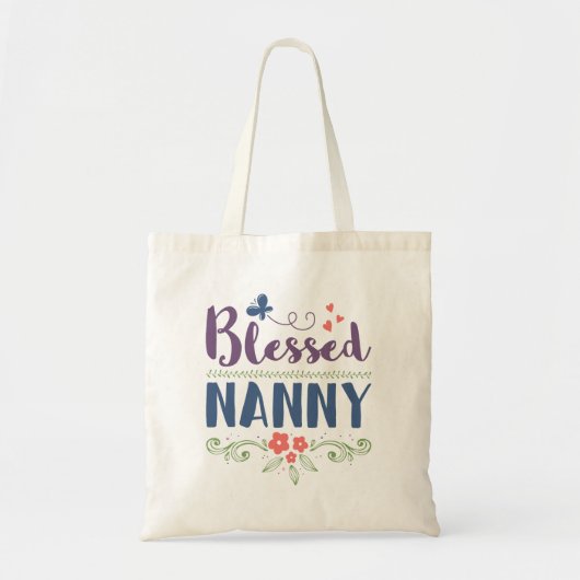Blessed Nanny Tote Bag (Voorkant)