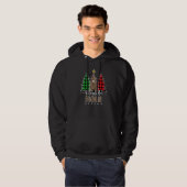 Blessed Noni Leopard Kerstmis Pine Tree Red Pset Hoodie (Voorkant volledig)