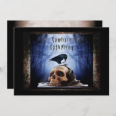 Blessed Samhain verzamelt uitnodigingen - de Raven (Voorkant / Achterkant)