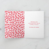 Blessed Script | Carte de vœux pliante pour les Fê (Intérieur)