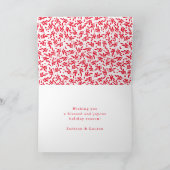 Blessed Script | Carte de vœux pliante pour les Fê (Intérieur)