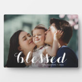 BLESSED Script Tabletop Easel Foto Fotoplaat (voorkant)