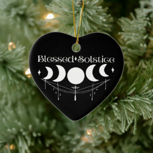 Blessed Solstice Keramisch Ornament