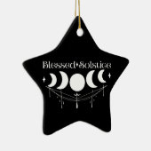 Blessed Solstice Keramisch Ornament (Rechts)