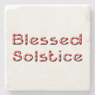Blessed Solstice Stenen Onderzetter