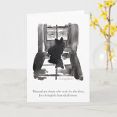 "Blessed sont ceux qui attendent" la carte de (Fleur jaune)