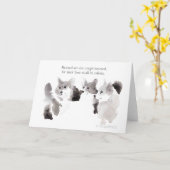 "Blessed sont" la carte Corgi-Hearted de béatitude (Fleur jaune)