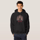 Blessed To Be Called Aunt Rainbow Leopard Print Mo Hoodie (Voorkant volledig)