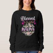 Blessed To Be Called Mawmaw Floral Womens Mawmaw Trui (Voorkant)