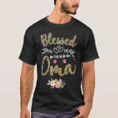 Blessed To Be Called Oma Pretty Leopard Print T-shirt (Voorkant)