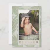 Blessed Tropical Kerstfoto Feestdagenkaart (Voorkant)