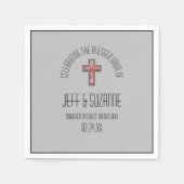 Blessed Union Wedding Napkins Servet (Voorkant)