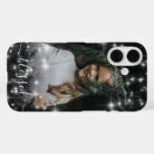 Blessed Uw Foto omringd door Sparkle Stars Case-Mate iPhone Case (Achterkant (horizontaal))